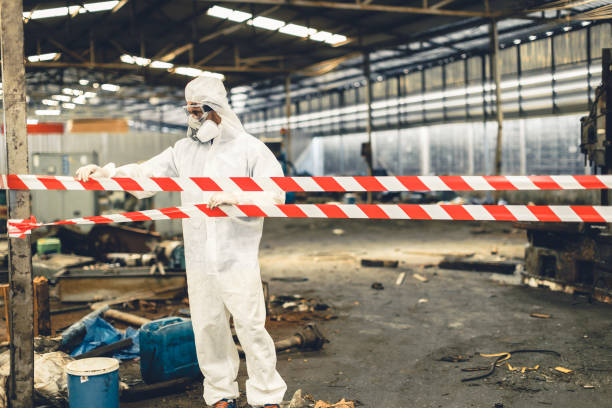 Professional Biohazard Cleanup technician working in Fort Loramie, OH